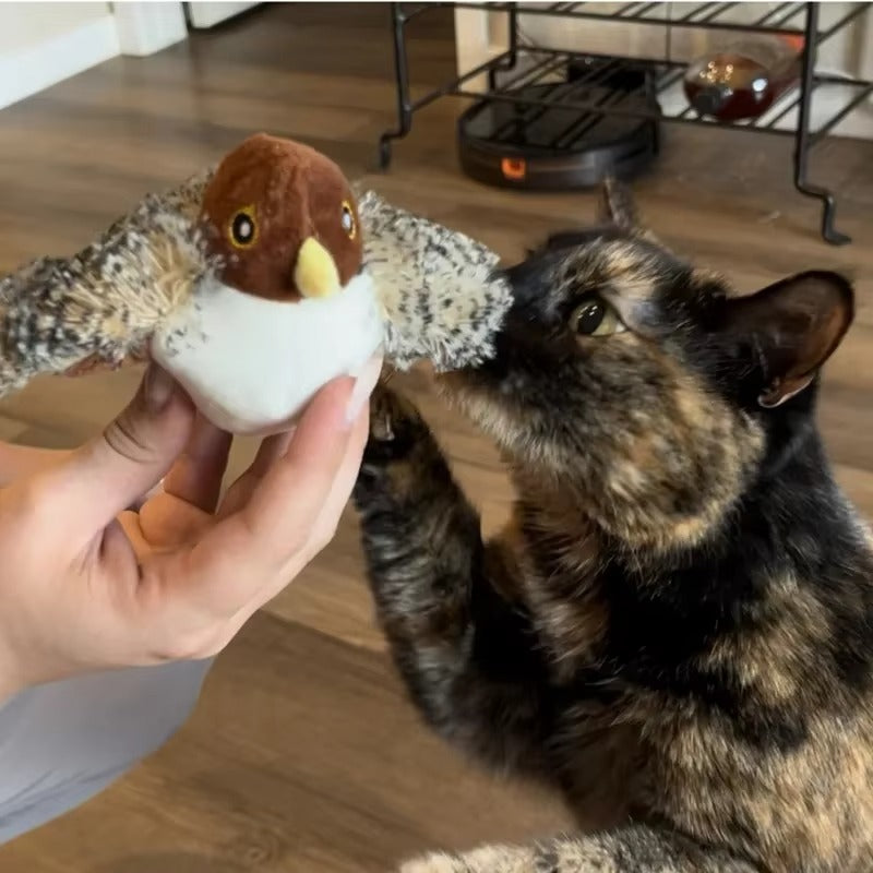 Automatisch vliegend kattenspeelgoed met geluid & oplaadbaar.