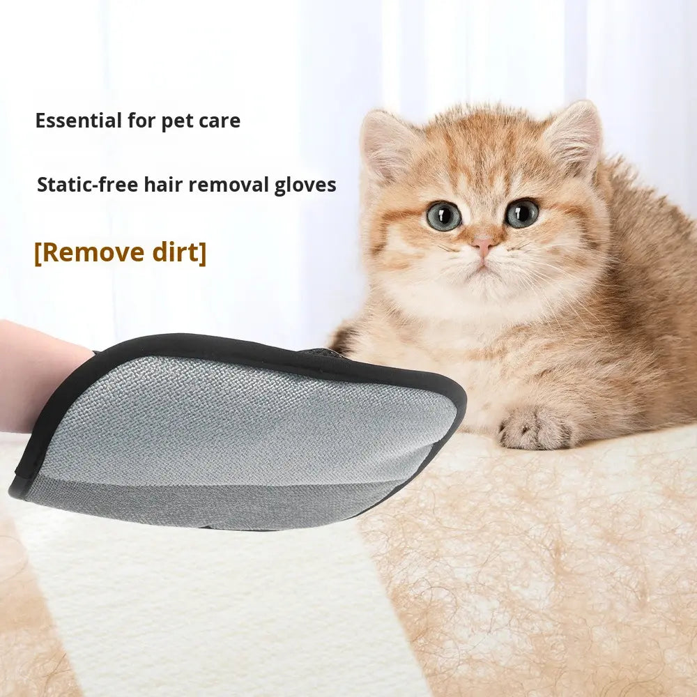 huisdierenhaar handschoen